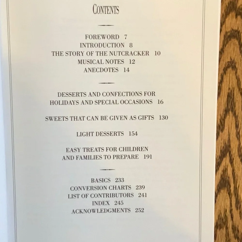 Dessert Cookbook & Music of the Nutcracker Ballet